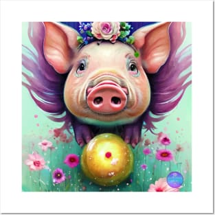 Cute Piggy Posters and Art